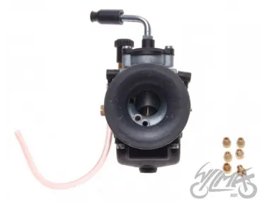 KARBURATORIUS 21MM 2T TUNING SU RANKINIU PARIEBINIMU + ŽIKLERIŲ KOMPLEKTAS