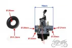 KARBIURATORIUS 21mm 2T TUNING + ŽIKLERIŲ KOMPLEKTAS