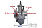 KARBIURATORIUS 28MM 150CC-350CC