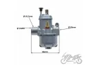 CARBURETTOR ASSY FOR Hercules, KTM, Puch, Sachs INLET 15 mm