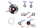PUMP ASSY, WATER FOR APRILIA ATLANTIC 125 PIAGGIO X8/9