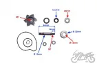 PUMP ASSY, WATER FOR YAMAHA 500 T-MAX 500 08
