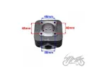 CYLINDER ASSY PIAGGIO 70 47mm