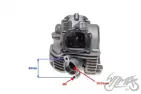 CYLINDER HEAD ASSY 4-VALVE, FOR YAMAHA CYGNUS 125 63.00 mm