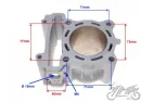 CYLINDER SET, CERAMIC FOR YAMAHA YZF125R 62,00 mm