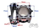 CYLINDER SET, CERAMIC FOR YAMAHA MT125 63,00 mm