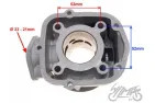CYLINDER ASSY CERAMIC DERBI APRILIA 2006 50 CCM LC