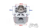 CYLINDER SET, CERAMIC FOR KAWASAKI KR150 59 mm