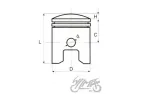 52,40/14/19.5 PISTON SET FOR HONDA SH125 12100-KGF-910