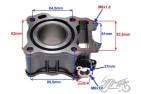 CYLINDER SET FOR SUZUKI BURGMAN UH125 57,00 mm 125 cc