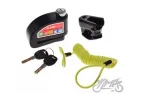 DISC LOCK WITH ALARM, ON VARIANT BLACK