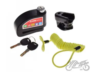 DISC LOCK WITH ALARM, ON VARIANT BLACK