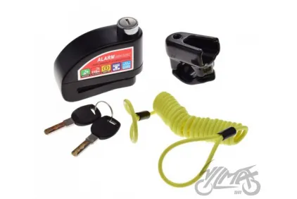 DISC LOCK WITH ALARM, ON VARIANT BLACK