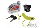 DISC LOCK WITH ALARM, ON VARIANT CHROME