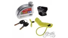 DISC LOCK WITH ALARM, ON VARIANT CHROME