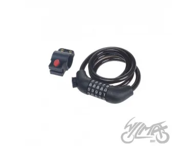 LOCK, STEEL ROPE 10x1100