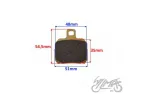 BRAKE PADS, REAR FOR BENELLI 502C