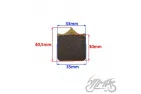 BRAKE PADS, FRONT FOR BENELLI 502C