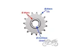SPROCKET, FRONT 525 T:15 FOR BENELLI TRK 502X