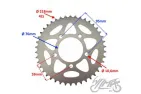 REAR SPROCKET FOR BENELLI TRK 502 42 T