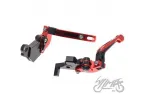 LEVER SET, CLUTCH + BRAKE FOR BENELLI 752S RED