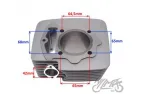 CILINDRAS STŪMOKLIS ATV BASHAN 250 69mm