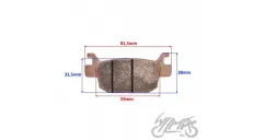 REAR BRAKE PADS FOR BENELLI IMPERIALE 400