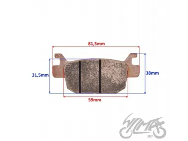 REAR BRAKE PADS FOR BENELLI IMPERIALE 400