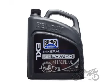 tepalas keturtakčiams motociklų varikliams BEL-RAY EXL 4T 20W-50 4l