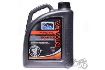 Tepalas keturtakčiams varikliams mineralinis BEL-RAY V-TWIN 4T 20W-50 4l