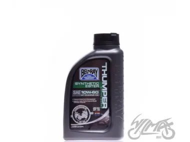 Tepalas keturtakčiams motociklų varikliams BEL-RAY WORKS THUMPER sintetinis ESTER 4T 10W-60 1L