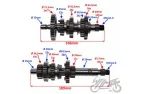 MAIN AND COUNTER SHAFT ASSY FOR ATV BASHAN BS250S-5