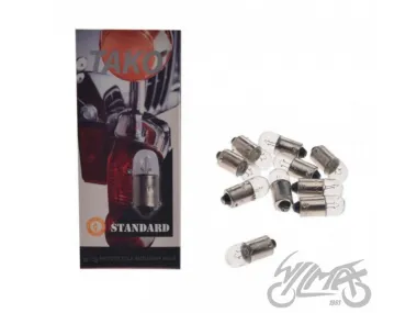 BULB 6V 4W T8.5 BA9S 10PCS PACK TAKO