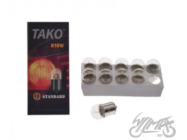 BULB 12V 10W R10W BA15S 10PCS PACK TAKO