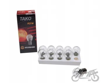 BULB 6V 21W BA15S 10PCS PACK TAKO