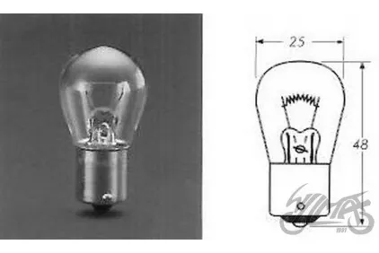 BULB 12V 23W BA15S 10PCS PACK