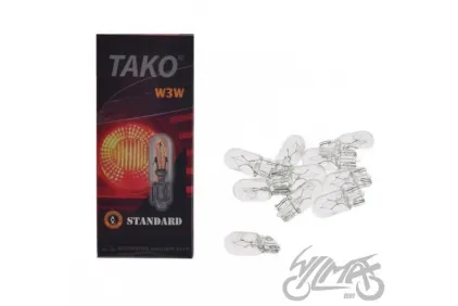 LEMPUTĖ 12V 3W W3W 10 VNT PAKUOTĖ TAKO