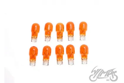 BULB 12V 10W T13 AMBER 10PCS PACK