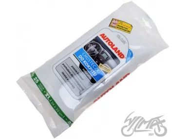 WIPES, PLASTIC CLEAN & CARE NATURAL 25 PCS