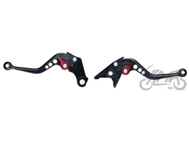 LEVER SET, BRAKE+CLUTCH ADJUSTABLE FOR HONDA BLACK