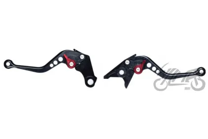 LEVER SET, BRAKE+CLUTCH ADJUSTABLE FOR HONDA BLACK