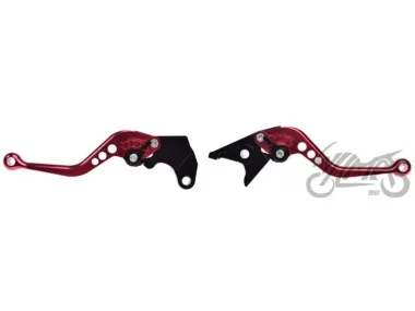 LEVER SET, BRAKE+CLUTCH FOR SUZUKI DL650 RED