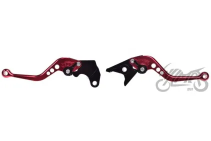 LEVER SET, BRAKE+CLUTCH FOR SUZUKI DL650 RED