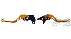 LEVER SET, BRAKE+CLUTCH FOR SUZUKI DL650 YELLOW