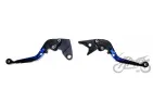 LEVER SET, CLUTCH + BRAKE CNC FOLDABLE FOR KAWASAKI BLUE