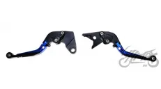 LEVER SET, CLUTCH + BRAKE CNC FOLDABLE FOR KAWASAKI BLUE