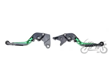 LEVER SET, CLUTCH + BRAKE CNC FOLDABLE FOR KAWASAKI GREEN