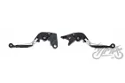 LEVER SET, CLUTCH + BRAKE CNC FOLDABLE FOR KAWASAKI SILVER
