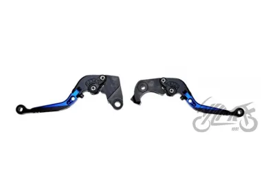 LEVER SET, CLUTCH + BRAKE CNC FOLDABLE FOR KAWASAKI BLUE