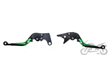 LEVER SET, CLUTCH + BRAKE CNC FOLDABLE FOR YAMAHA GREEN